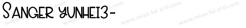 Sanger yunhei3字体转换